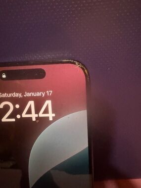 Apple iPhone with Pink Gradient Lock Screen Accent